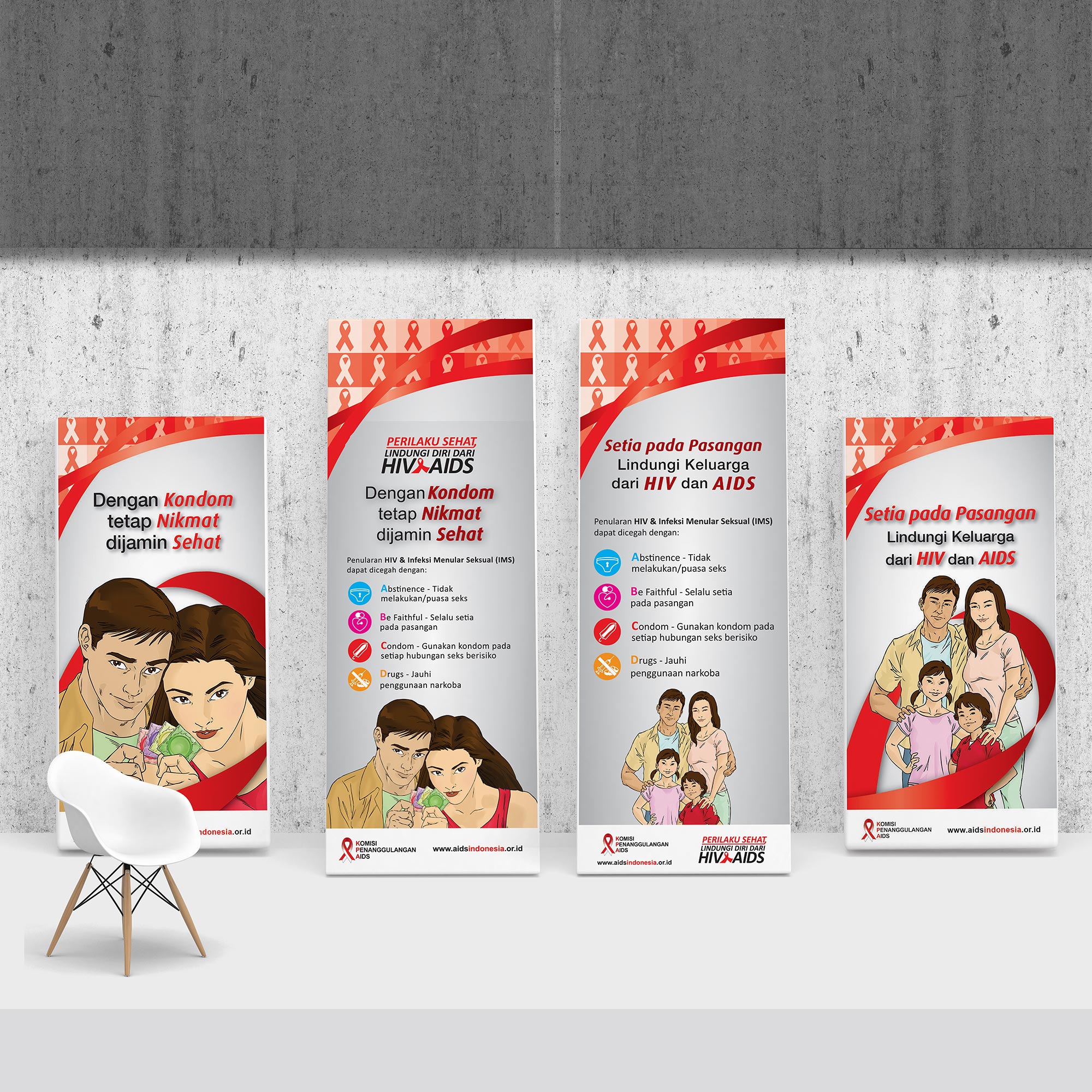 Series of banners to suit different audiences and purposes.