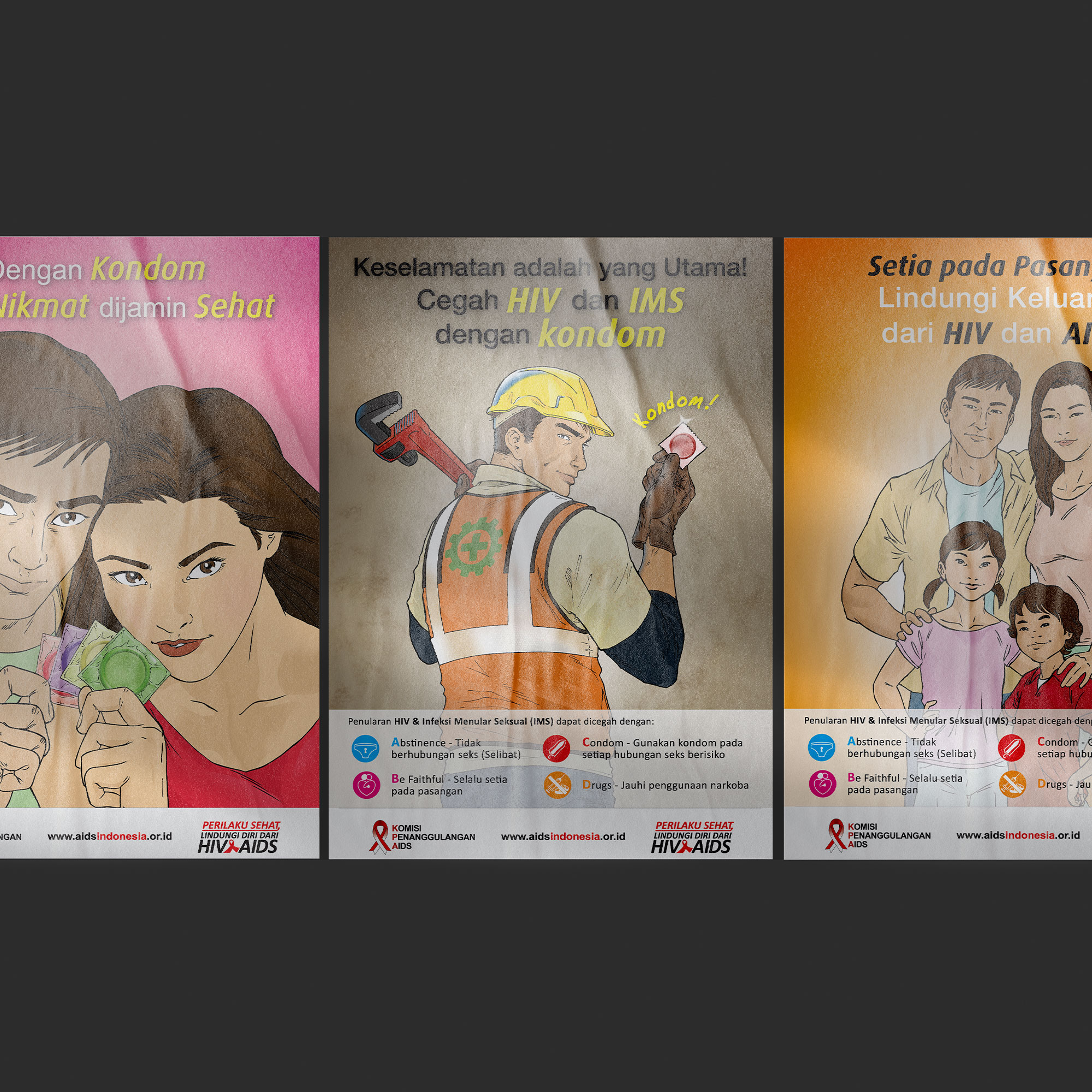 A series of posters were created to communicate the message to different target audiences.