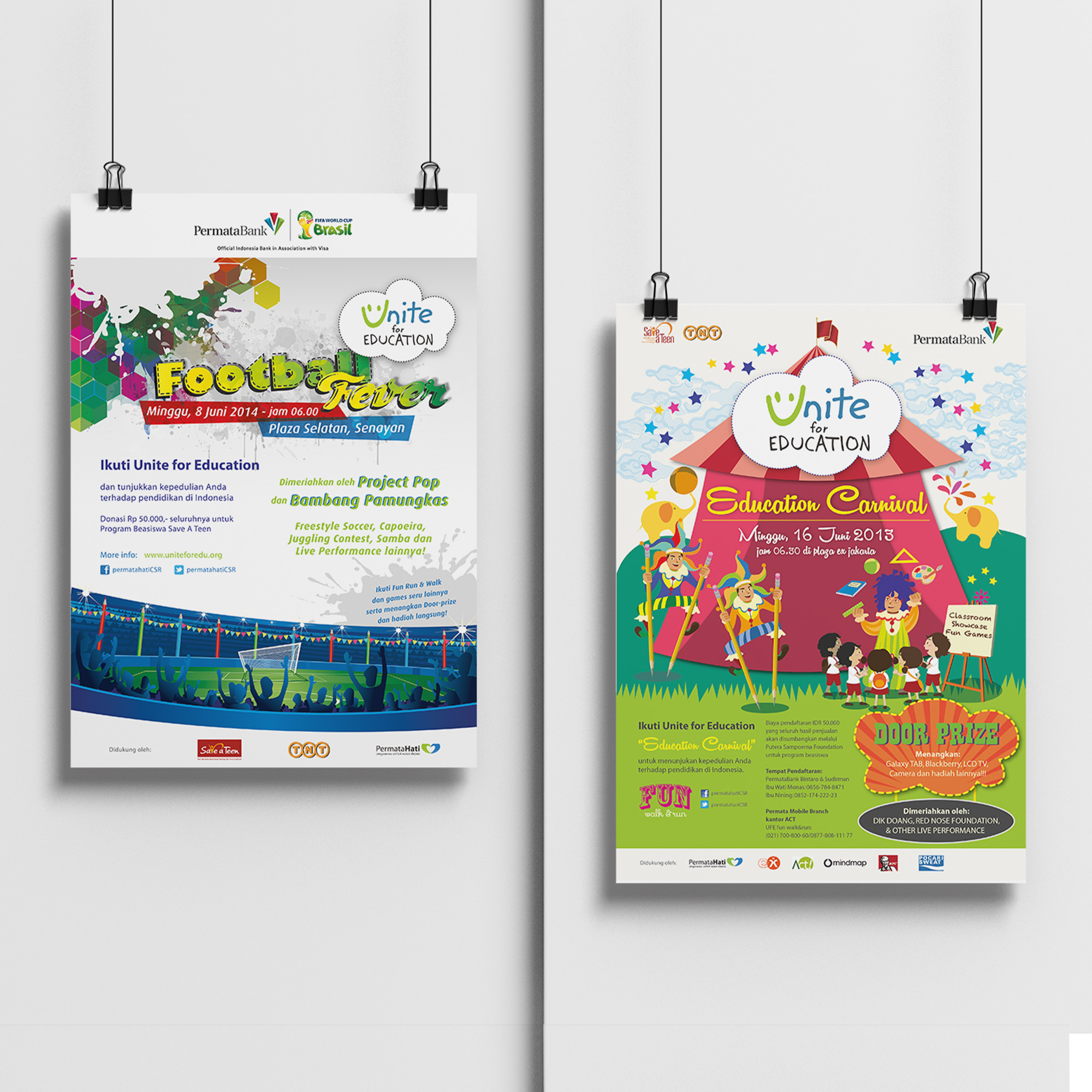 Poster and flyers to promote the events.